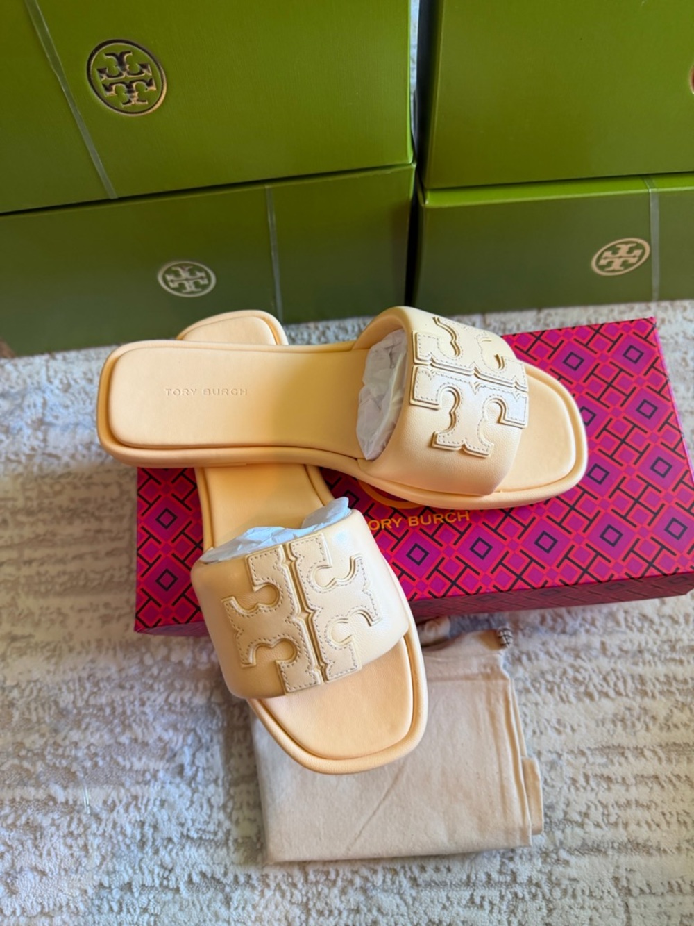 Tory Burch Double T Sport Slide Sandals